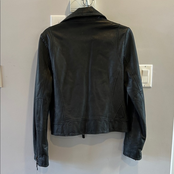 Line the Label Asymmetrical Moto Leather Jacket - Picture 3 of 6